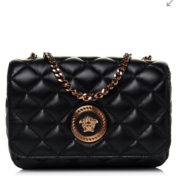 Versace Bags Versace Nappa Quilted Medusa Chain Crossbody Poshmark